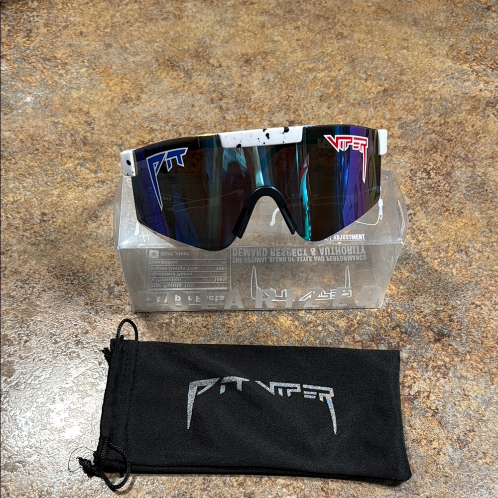 Pit Viper White and Black Sunglasses